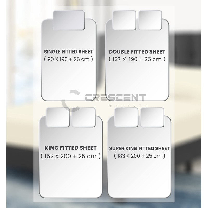 200 Thread Count Hotel Quality Bedding 100% Pure Egyptian Cotton
