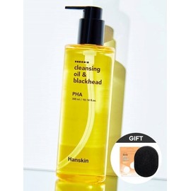 Hanskin Cleansing Oil & Blackhead 300ml (10 cleansing pads + sponge sponge provided) / 한스킨 클렌징오일&블랙헤드 300ml(클렌징패드10매+해면스펀지 증정)