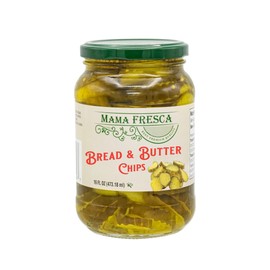Mama Fresca Bread and Butter Dill Chips 16 fl oz Jar (Pack of 6)