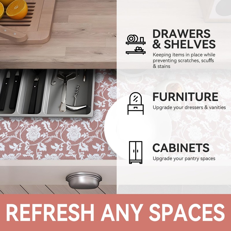 RAY STAR Shelf Liner, 12 Inch x 10 Feet Non
