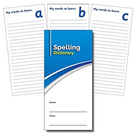 2 Spelling Dictionary English Literacy Record Book Childrens Pupils School Diary Log Teachers A5 Primary Teaching Services