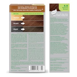 Nisha Crema - Tinte permanente para el cabello | Tinte para el cabello marrón natural (paquete de 2)