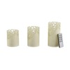 Remote Control LED Candles - Set of 3 Battery-Operated Realistic