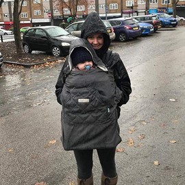 Bebamour universal hoodie, all seasons baby carrier cover, winter warm.