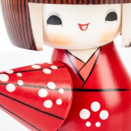 Sunny Weather Happy Girl Japanese Kokeshi Doll