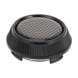 Partuto 1 Pcs Universal Wheel Center Caps Hub Caps Rim Center Caps Plastic Black OD: 64mm/2.52" for Honda with Bronze Tone Black Carbon Fiber Pattern Sticker