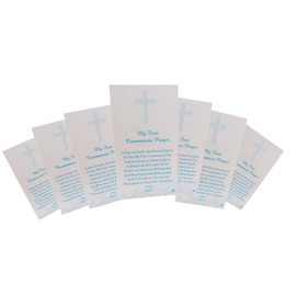 Westmon Works First Holy Communion Prayer Cards Bulk Keepsake, Pack of 10