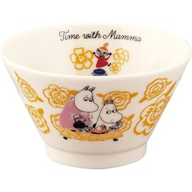 Moomin MM9501-352 Small Bowl, Approx. Diameter 3.9 x 2.4 inches (10 x 6 cm), Time With Mamma, Mother's Day, Present, Miscellaneous Goods, Women's, Gift, Birthday, Tableware, Made in Japan, Yellow