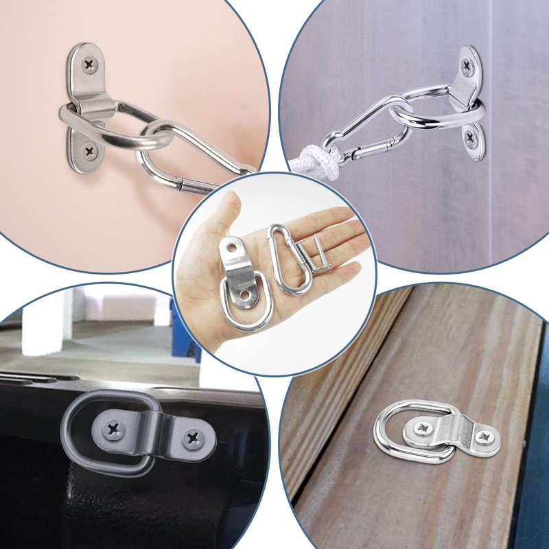 CLIO D Rings Tie Down Anchor 1/4"- Trailer Anchor Rings