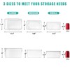 6 Pack Small Clear Storage Bins with Lids, Acrylic Arts