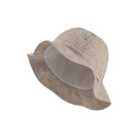 Sterntaler Baby Hat Grasses for Girls - Organic Cotton Sun Hat with UV Protection 30 - Peaked Cap with Floral Print, Lined with Textured Cotton Fabric, beige