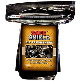 SAFE SHIELD AIR FRESHENER PADS SCENTS 60 COUNT CAR LOT AUTO RENTAL DETAILER DEALERSHIP (CARPET AND UPHOLSTERY REFRESH)