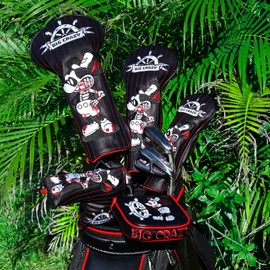 Golf Club Head Cover Funny Unique Headcovers Driver Headcovers Fairway Woods, Hybrids Woods, Putter Cover Blade Putter, Mallet Putter, Golf Gift Birthday Gifts Mouse (Driver)