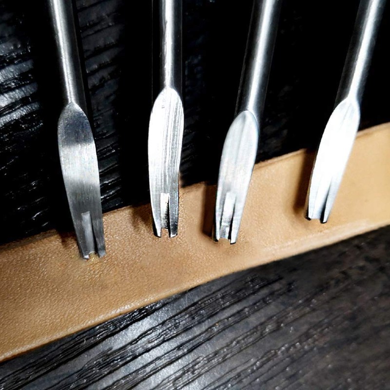 Namner Leather Edge Tool Set-4 Pcs Leather Beveler, Leather Edge