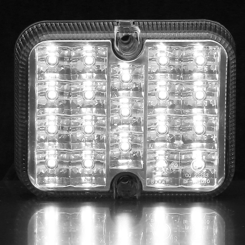 AGRISHOP 1piece 12/24V LED Rear Trailer Reverse Light White,19leds Trailer