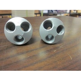 3 Goliath Industrial Aluminum 3 Way Manifold Air Hose Splitter Connectors 3WAM