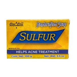 LABS INCREDIBLE Handcrafted Sulfur Soap Bar for Acne Treatment – Natural Face & Body Cleanser, 3.5 oz (100g) – Reduces Acne, Oily Skin, and Blemishes