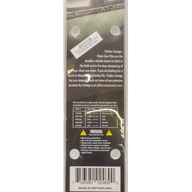 Traverse Creek Incorporated Forester Chainsaw Sharpening Files Swiss Made 2-Pack 13/64 File for 3/8 Chain