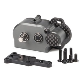 LCG Transmission NOD Tiny Gearbox with Adapter Plate for Straight Axle Axial AR44 AR45 AR60 Enduro Vanquish F9 F10 (Gray)