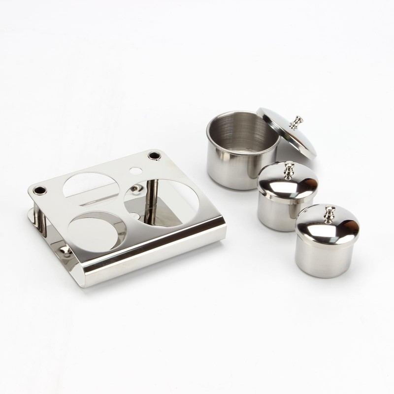 KCGANI 3 Pcs Stainless Steel Nail Art Equipment Cup Bowls,