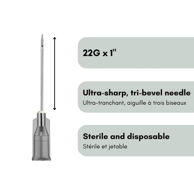 Elimedical Disposable Needle for Animal, Pet and Industrial Dispensing, 22G