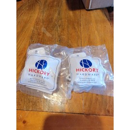 6pk Hickory Hardware P143-W 3/8-Inch Offset Surface Self-Closing Hinge, White B1