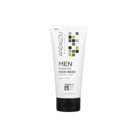 Andalou Naturals Men Refreshing Face Wash with CannaCell, 6 Ounces
