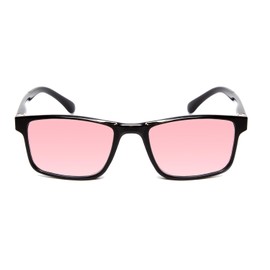 Medspex Pink FL 41 Tint Reading Glasses +0.50 Black Light Sensitivity Outdoor Indoor Fluorescent Photophobia Eyeglass