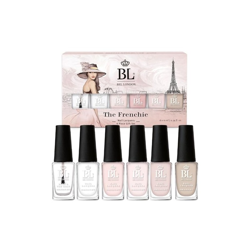 BL The Frenchie, French Manicure Nail Polish Set, Nude Nail
