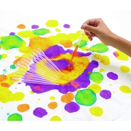 Colorations Super Safe 1-Piece Transparent Plastic Paint Dropper Pipettes For Kids - Set of 12