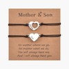 MANVEN Mother Daughter Bracelet Mother Son Bracelet Gift for Mother