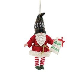 Department 56 Possible Dreams Gnome for The Holidays Hanging Ornament, 7.8 Inch, Multicolor