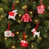 Target Wondershop Themed 6pc Ceramic Christmas Tree Ornament Red/White