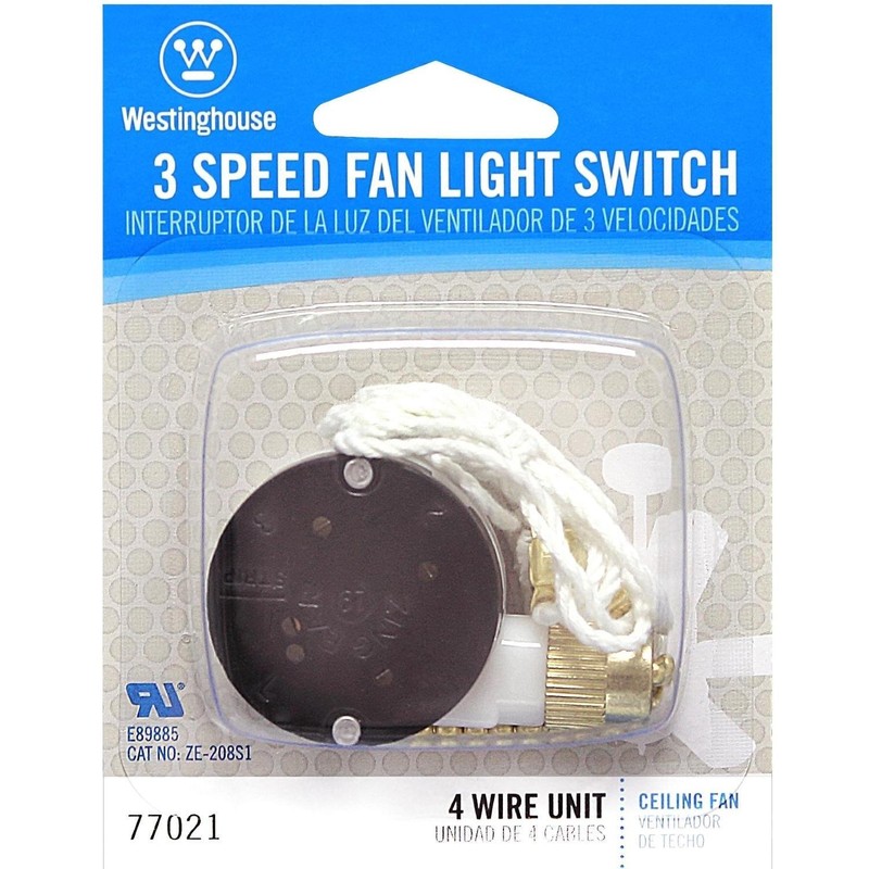 Westinghouse 7702100 3-Speed Fan Switch