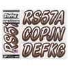 Stiffie STIFFIE Whipline White/Espresso Brown 3" Boat & PWC Registration