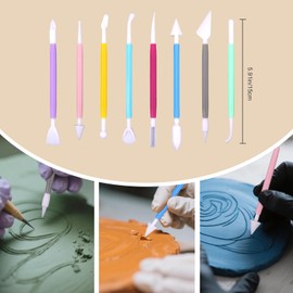 32 PCS Air Dry Clay Tools, Practical Polymer Clay Sculpting Tools Kit for Adults, Pottery Clay Kit for Dotting, Carving, Drawing, Molding, Modeling, Shaping