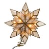 Kurt Adler 8.5-Inch Capiz Star Tree Topper with 10 Clear