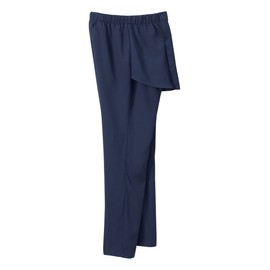 Women’s Open Back Adaptive Wheelchair Gabardine Pants for Seniors - Navy LGE