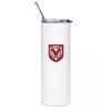Hiller UH-12 Stainless Steel Water Tumbler with straw - 20oz.