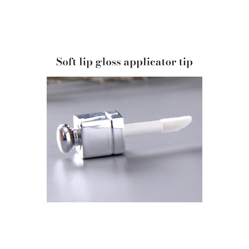 Contenedor de tubos vacíos de brillo de labios, transparente, rellenable,