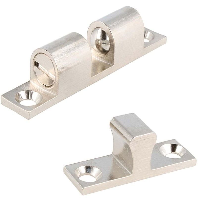 MS Beschläge Double Ball Catch Brass - Furniture Lock Adjustable
