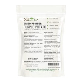 PURPLE POTATO POWDER 5.29 oz (150g) VIETFARMFOOD: Pure freeze-dried vegetable powder, made from real vegetables with no added sugar - Perfect for daily nutrition to keep your body full of vitality