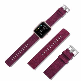 with TOOBUR Smart Watch Band, Breathable Nylon Woven Fabric Replacement Accessory Strap Compatible for TOOBUR IDW13/TEMINICE IDW13/Woneligo IDW13/VRPEFIT IDW13/Konitee IDW13/Gydom IDW13/Faweio IDW13