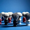 Plissson Classic Shaving Brush with Black Handle and White Fibre