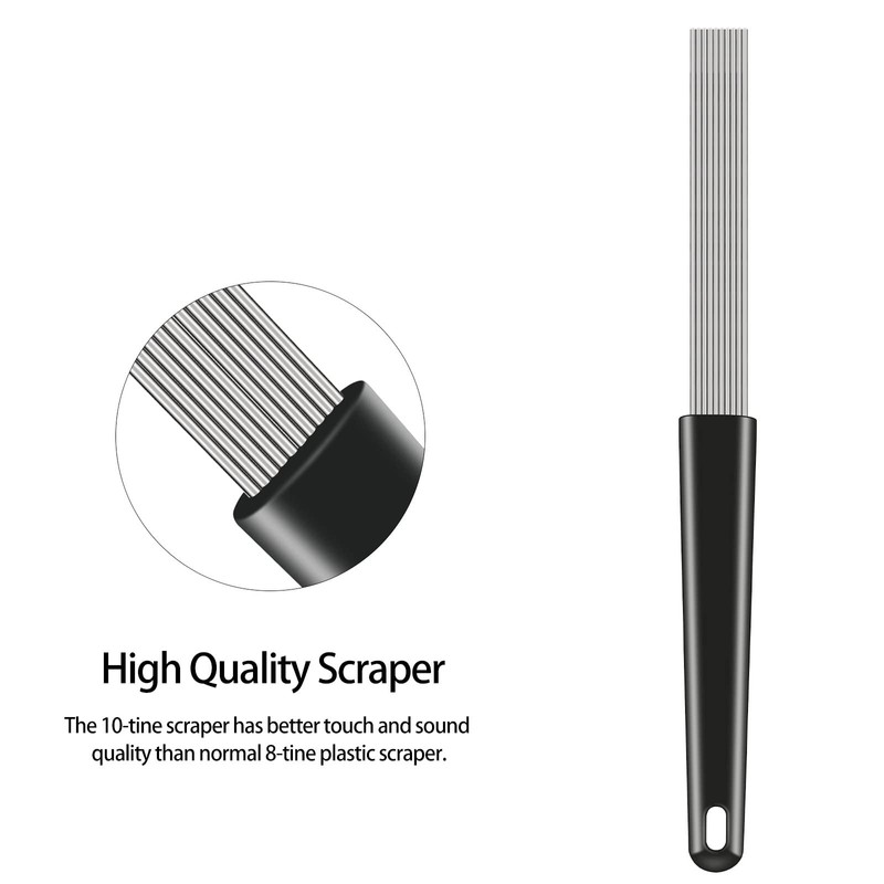 EASTROCK Guiro Scraper Latin Percussion Comb-Style Scraper 12 Inch Professional