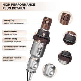 Oxygen O2 Sensor Upstream Downstream Fits for Nissan Altima 2010-2013, for Nissan Rogue 2010-2012 2.5L - O2 Sensors Replace 234-9036 234-4382 Set of 2