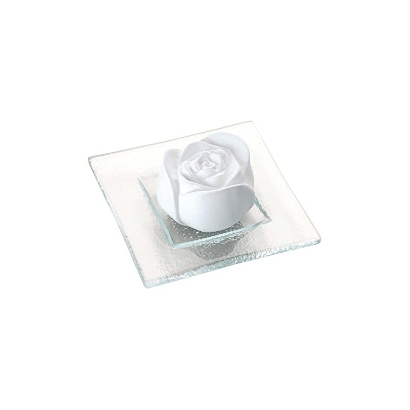 Primavera Life Scented Stone Rose Petal with Glass Plate (2