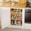 SANNO Pull Out Cabinet Organizer,Slide Out Cabinet Drawer, Bottom-Mounted Cabinet