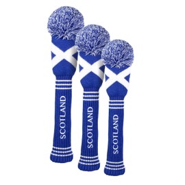Asbri Golf Pom Driver Head Cover - Scotland, Blue