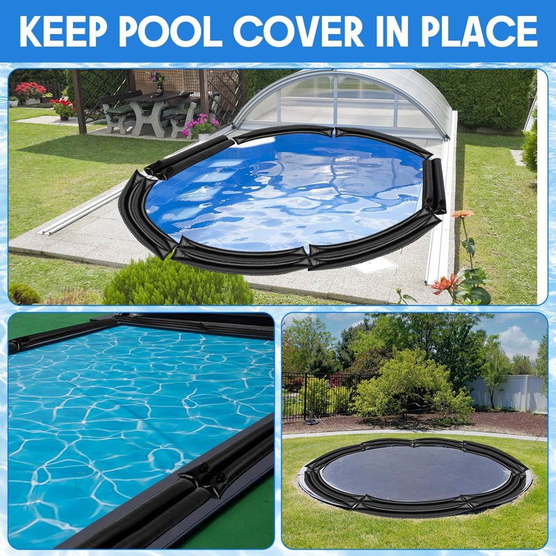 Vincreem 10 Pcs Double Chamber Swimming Pool Cover Water Bag
